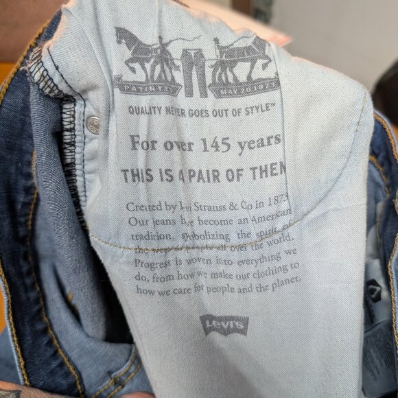 Levi's 502 Classic Blue Denim Jeans Size 36x34 - Picture 12 of 15